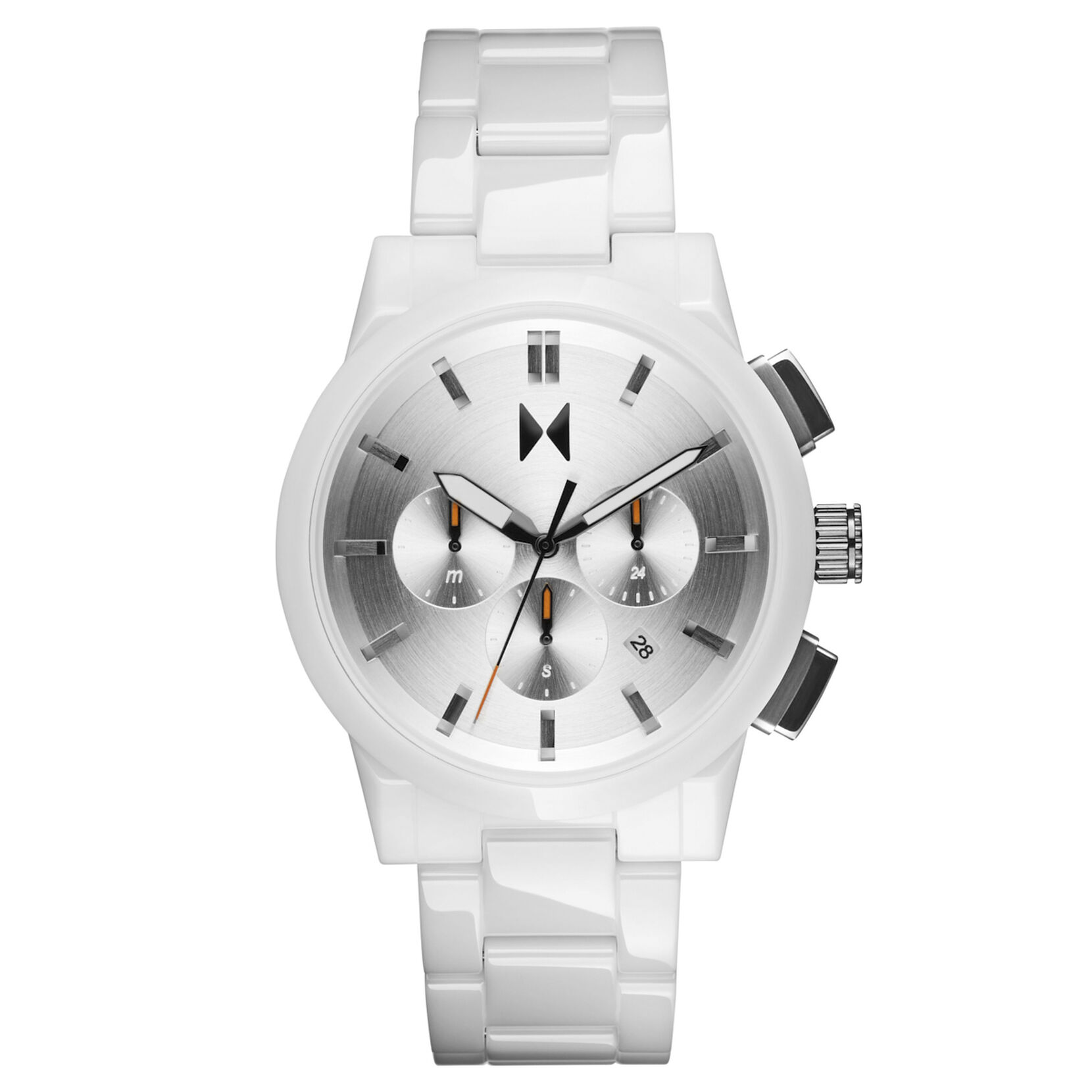 Chrono II Ceramic Gloss White | 44MM