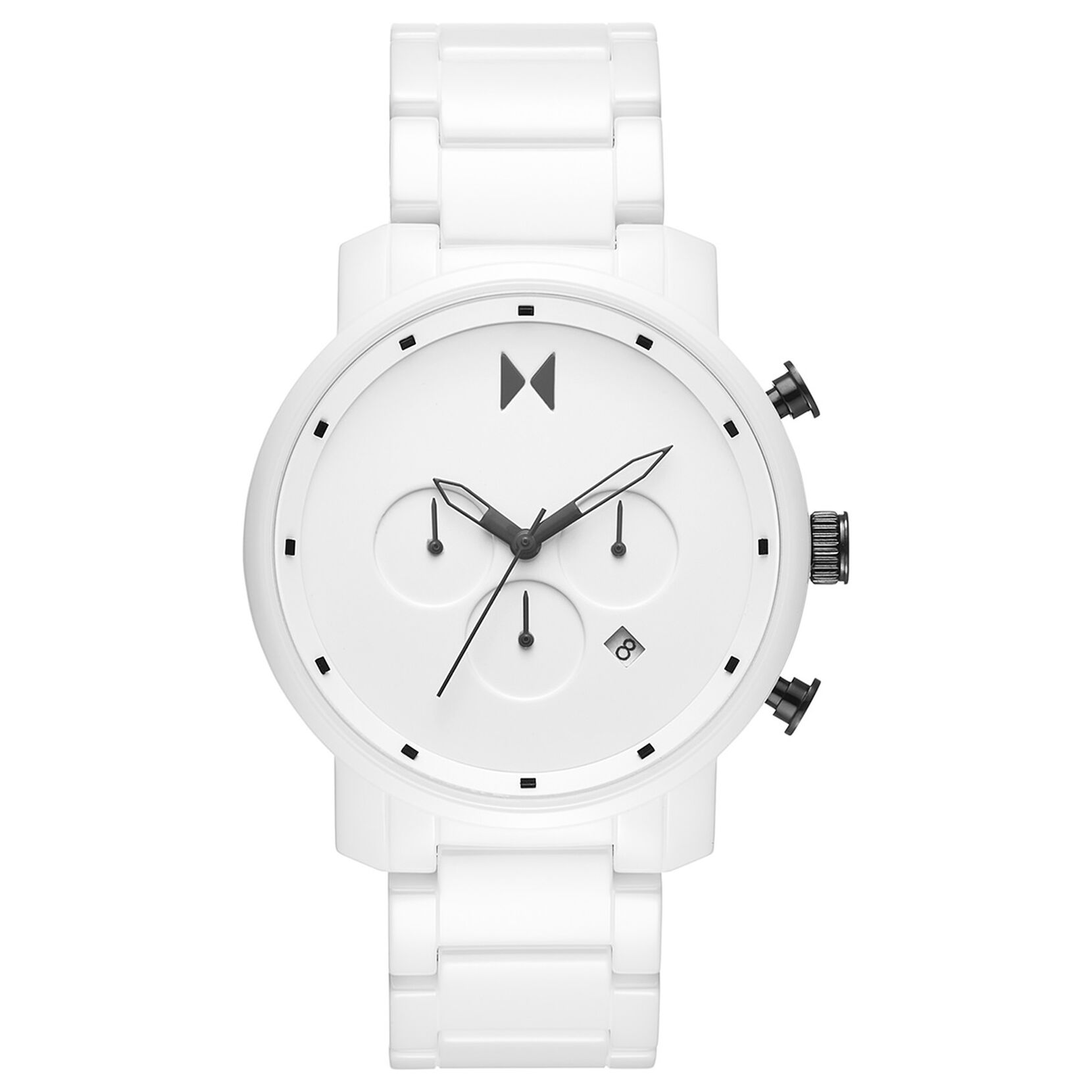 Chrono Ceramic Gloss White | 45MM