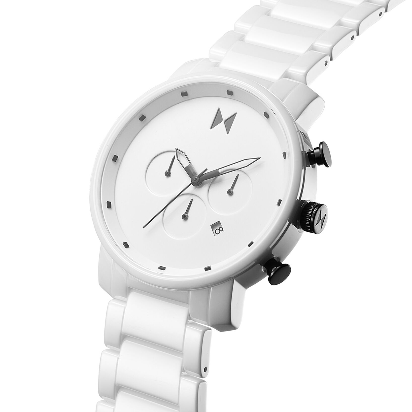 Chrono Ceramic Gloss White | 45MM
