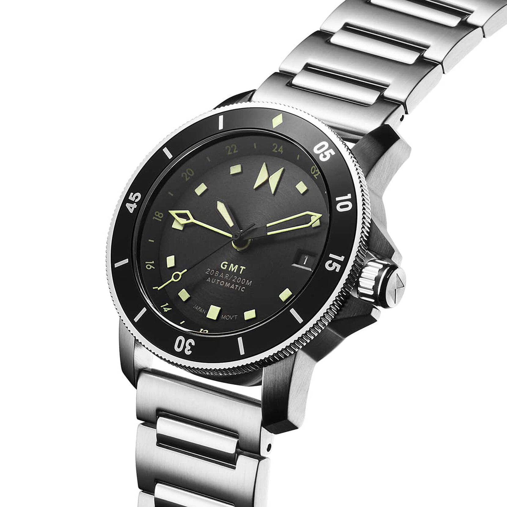 Cali Diver GMT Automatic Skyscape Silver | 40MM