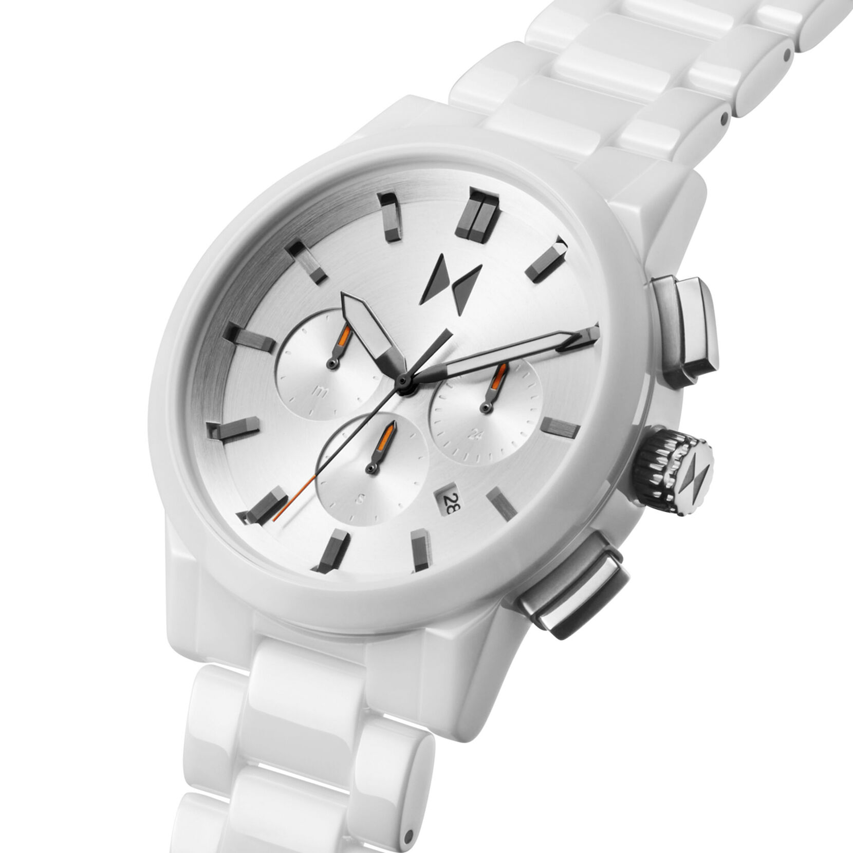 Chrono II Ceramic Gloss White | 44MM